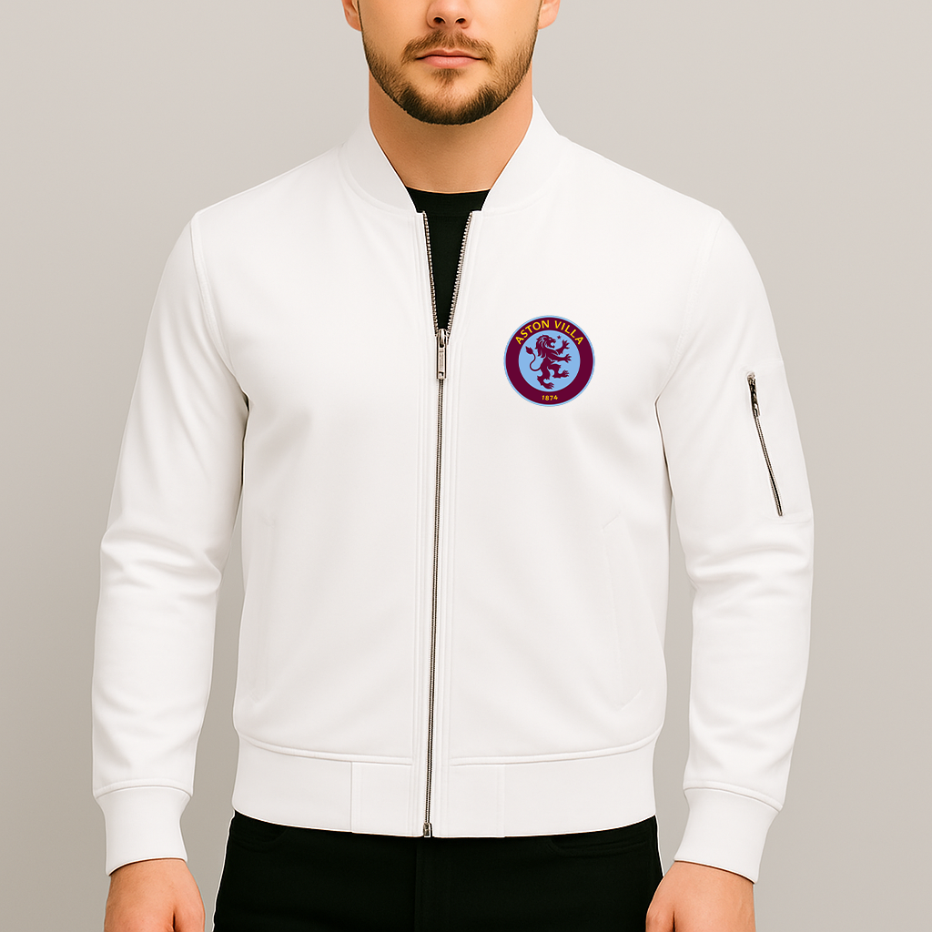 Men's Aston Villa FC Lightweight Bomber Jacket