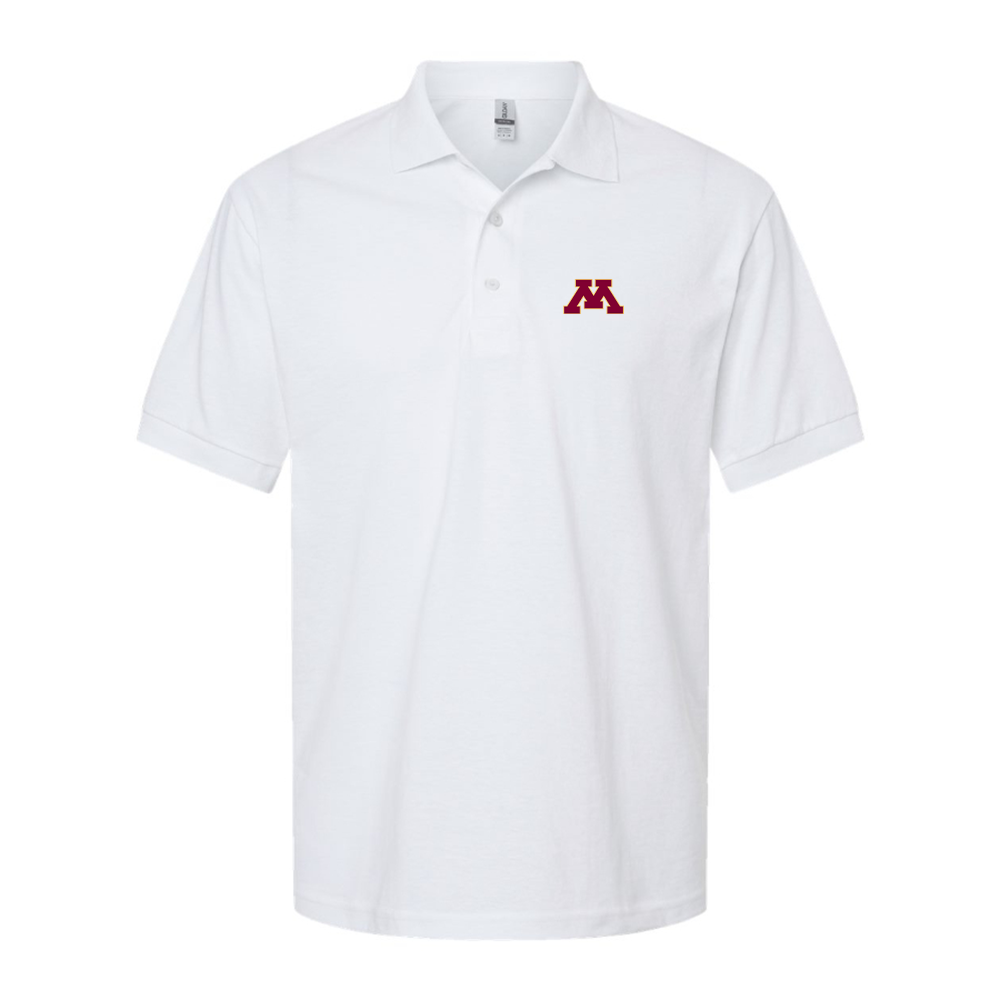 Men's Minnesota Golden Gophers Logo Dry Blend Polo - White