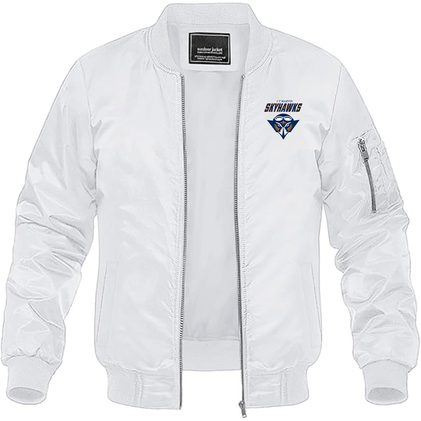 Men's Tennessee Martin Skyhawks Lightweight Bomber Jacket Windbreaker Softshell Varsity Jacket Coat