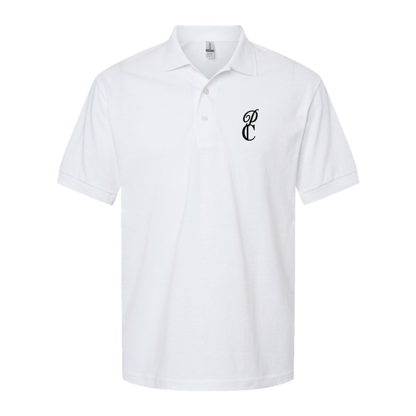 Men's P & C Black   Dry Blend Jersey Polo