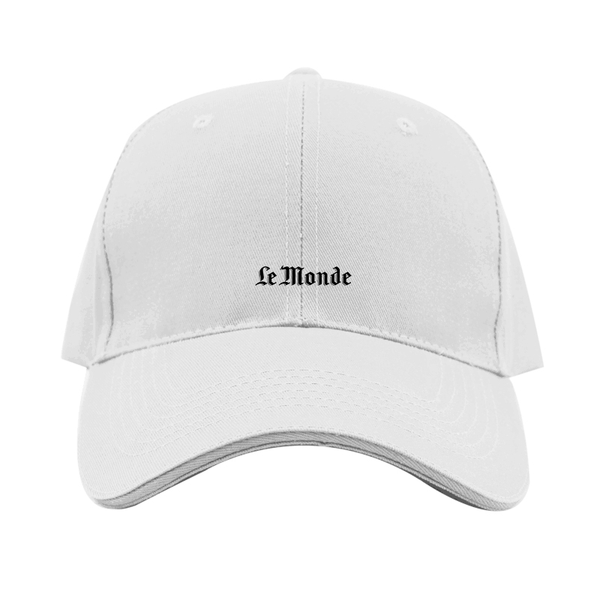 Le Monde Logo Dad Baseball Cap Hat