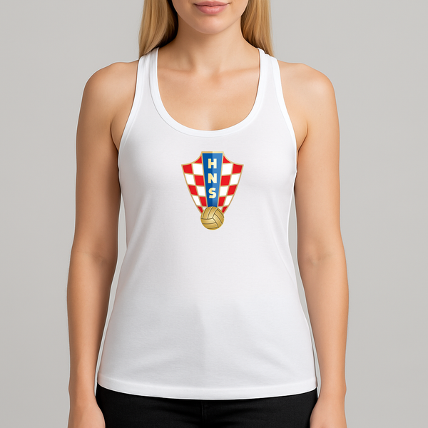 Women's Croatia National Soccer Team Racerback Tank Top