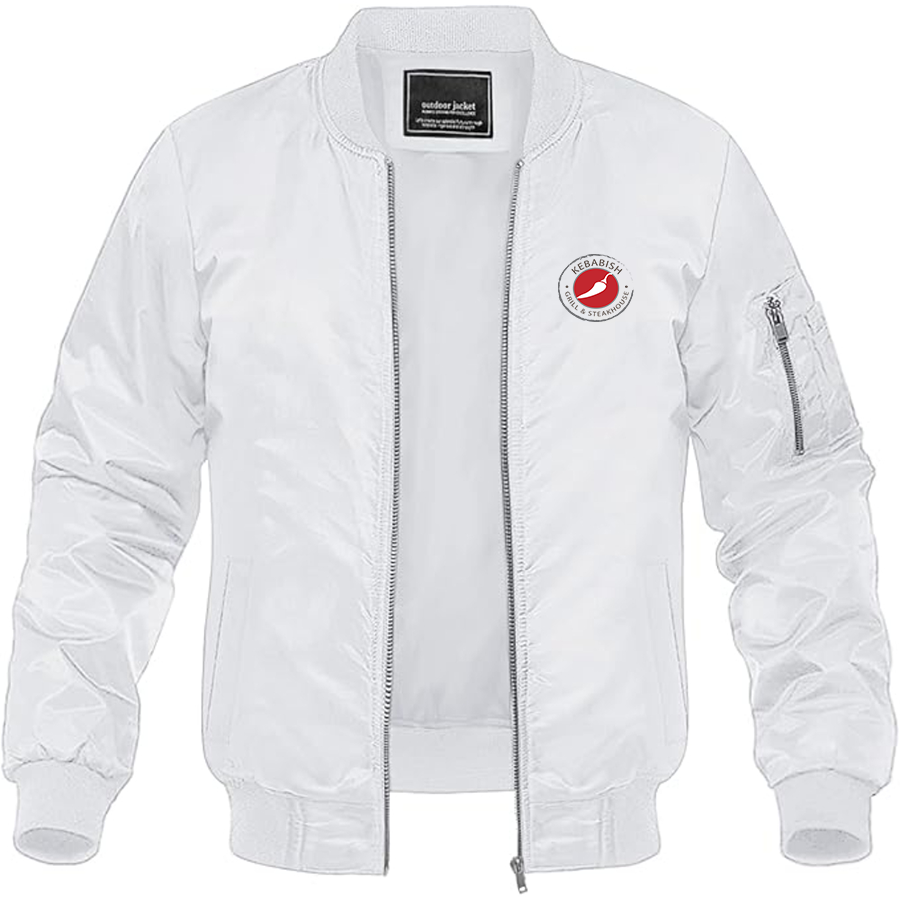 Men's Kebabish Grill & Steakhouse Logo Lightweight Bomber Jacket
