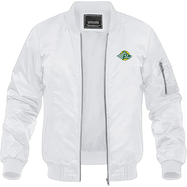 Men's Alaska Anchorage Seawolves  Lightweight Bomber Jacket Windbreaker Softshell Varsity Jacket Coat