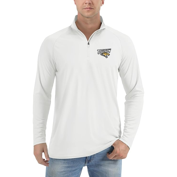 Men's  Towson Tigers  Lightweight Quarter-Zip Athletic Shirt Long Sleeve Performance