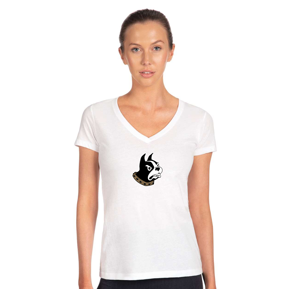 Women's Wofford Terriers  V-Neck T-Shirt
