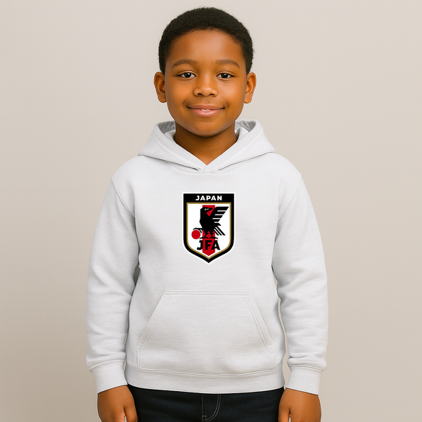 Youth Kids Japan National Soccer Team Pullover Hoodie