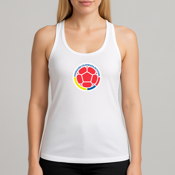 Women's Colombia National Soccer Team Racerback Tank Top