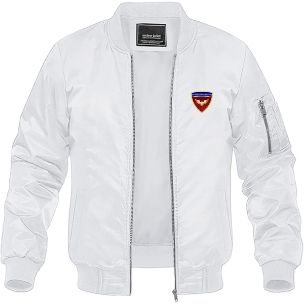 Men's Appollen Logo Lightweight Bomber Jacket Windbreaker Softshell Varsity Jacket Coat