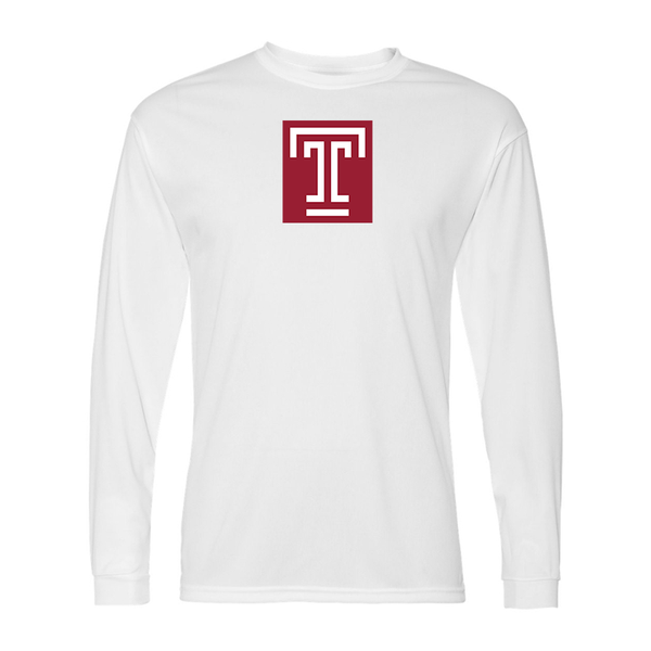 Men's Temple Owls Performance Long Sleeve T-Shirt