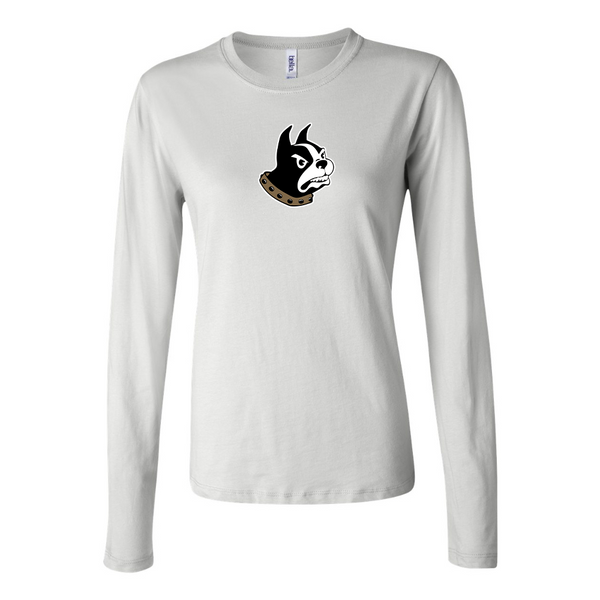 BELLA CANVAS Women’s Wofford Terriers  Jersey Long Sleeve Tee
