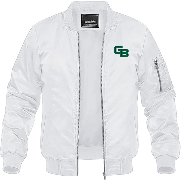 Men's  Wisconsin Green Bay Phoenix Lightweight Bomber Jacket Windbreaker Softshell Varsity Jacket Coat