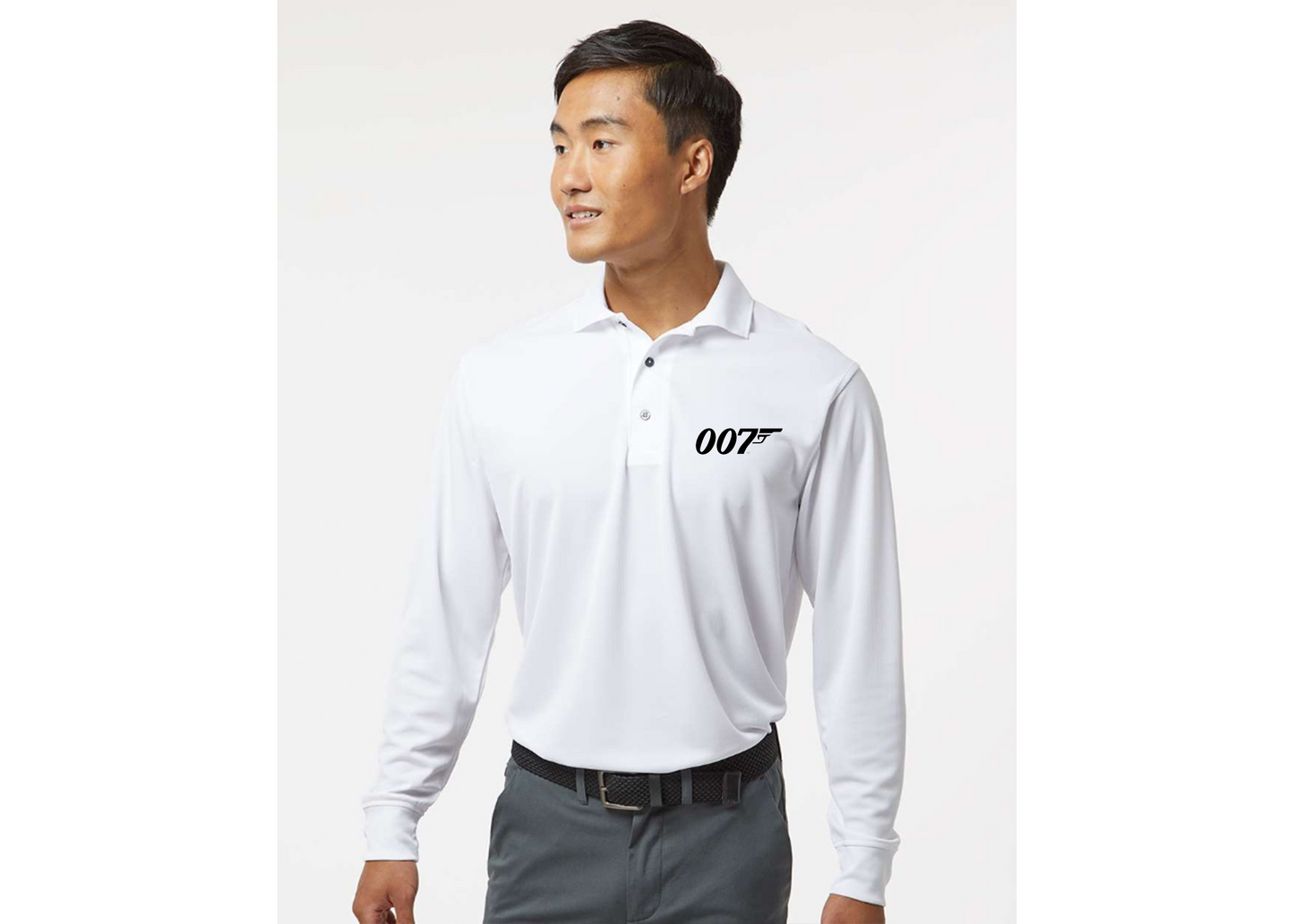 Men's 007 James Bond Movie - Paragon - Prescott Long Sleeve Polo - 110