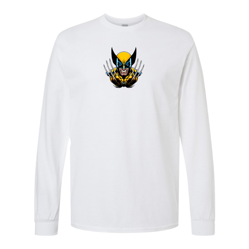 Men's  Wolverine 2025 Art  Gildan Heavy Cotton Long Sleeve T-Shirt
