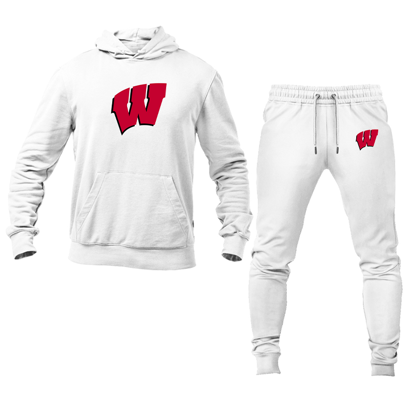 Men's  Wisconsin Badgers Hoodie Joggers Set