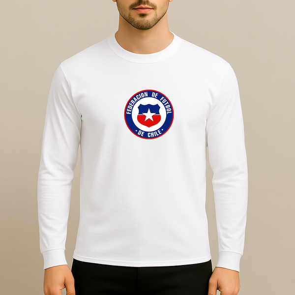 Men's Chile National Soccer Team  Long Sleeve T-Shirt