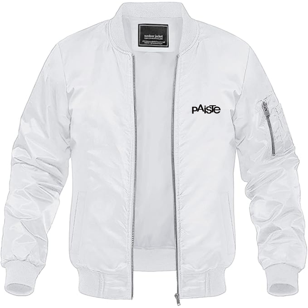 Men's Paiste  Lightweight Bomber Jacket Windbreaker Softshell Varsity Jacket Coat