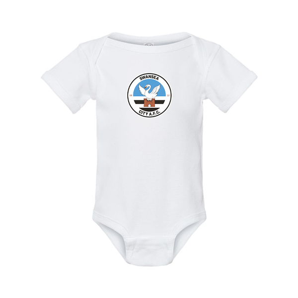 Swansea City Soccer  Rabbit Skins Infant Baby Rib Bodysuit