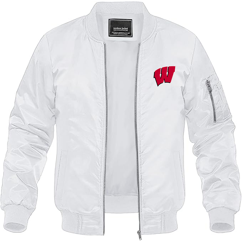 Men's Wisconsin Badgers Lightweight Bomber Jacket