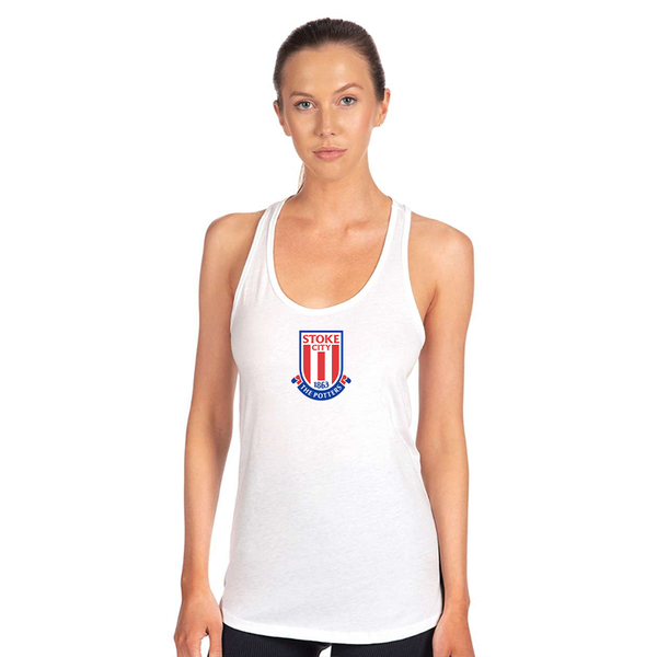 Women's Stoke City Soccer Next Level Ideal Racerback Tank