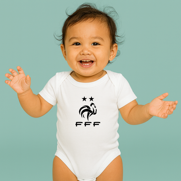Baby France Soccer Romper Onesie