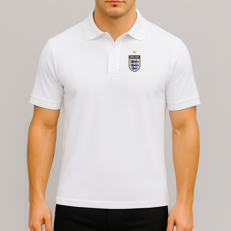 Men's England National Soccer Team Dry Blend Polo