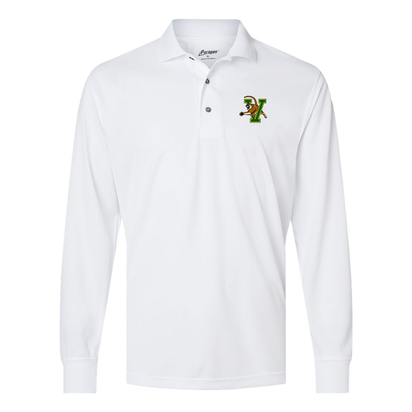 Men's Vermont Catamounts Paragon Prescott Long Sleeve Polo