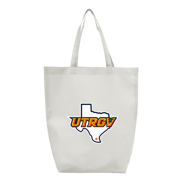 UTRGV Vaqueros Q-Tees Non-Woven Gusset Bottom Tote