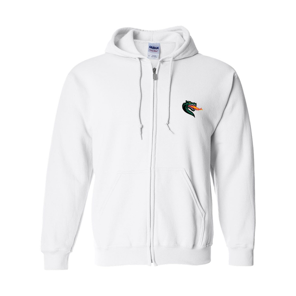 Men's UAB Blazers Gildan  Heavy Blend Full Zip Hooded Sweatshirt