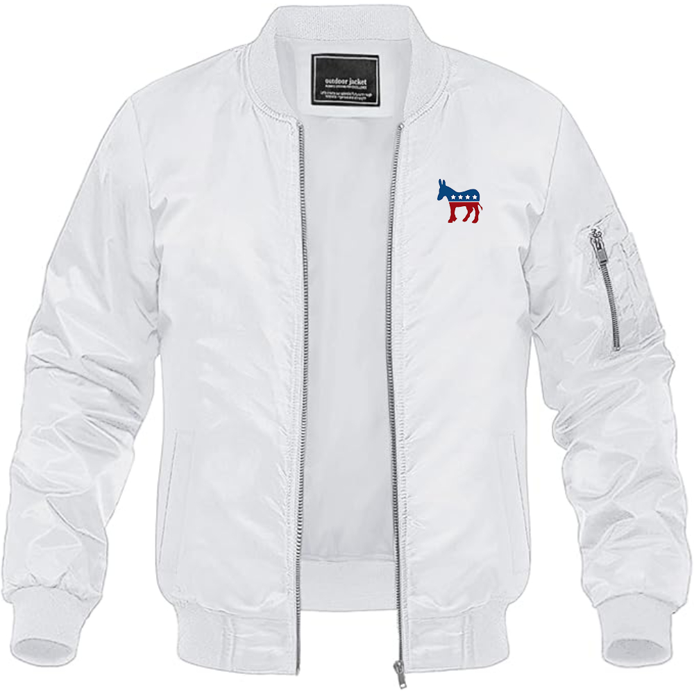 Men's Democrat Election Symbol Lightweight Bomber Jacket