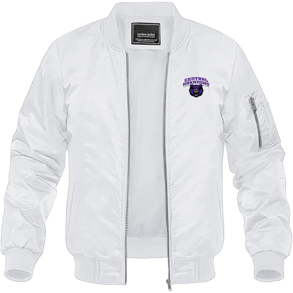 Men's Central Arkansas Bears  Lightweight Bomber Jacket Windbreaker Softshell Varsity Jacket Coat