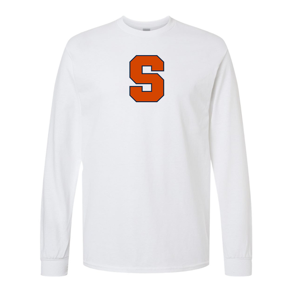 Men's Syracuse Orange Gildan Heavy Cotton Long Sleeve T-Shirt