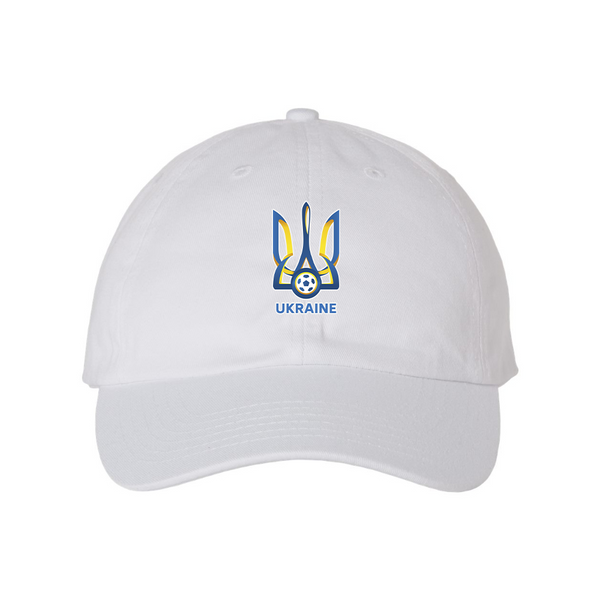 Ukraine National Football Soccer Team  Valucap Adult Bio-Washed Classic Dad Hat