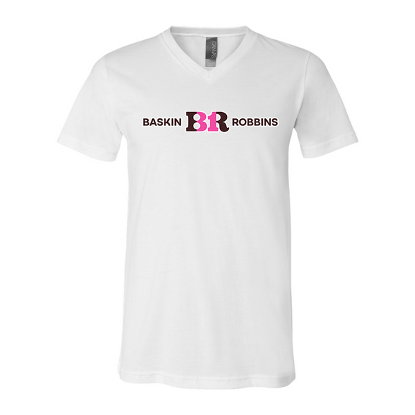 Men's Baskin-Rоbbins BELLA + CANVAS - Jersey V-Neck T-Shirt