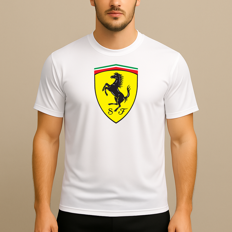 Men’s Ferrari Motorsport Car Polyester T-Shirt