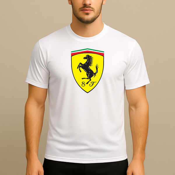 Men’s Ferrari Motorsport Car Polyester T-Shirt