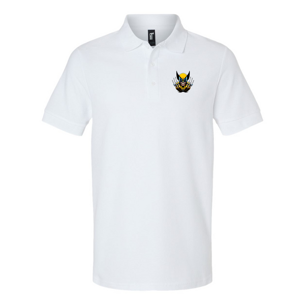 Men's  Wolverine 2025 Art  Gildan Hammer Pique Polo