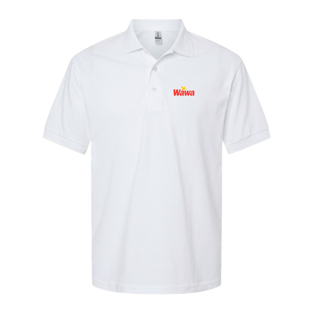 Men's Wawa Gas Station Logo Dry Blend Polo - White
