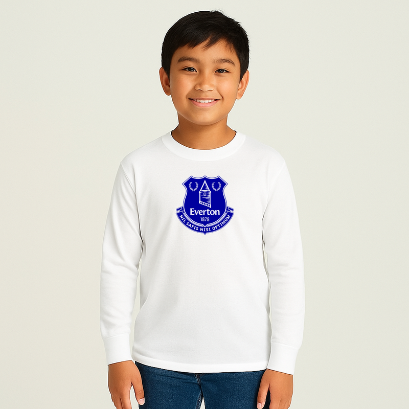 Youth Kids Everton FC Long Sleeve T-Shirt