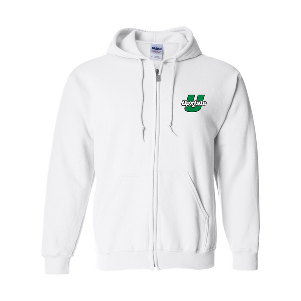 Men's USC Upstate Spartans Gildan  Heavy Blend Full Zip Hooded Sweatshirt