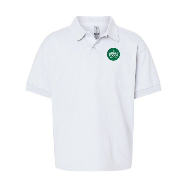 Youth Whole Foods Market Gildan Dry Blend Jersey Polo