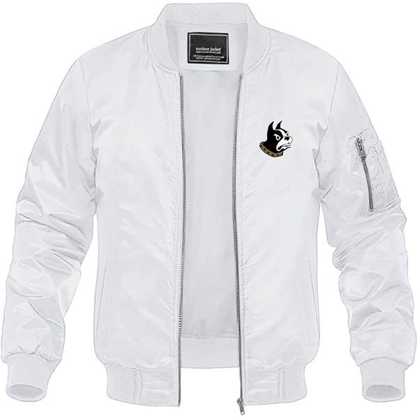 Men's  Woffrd Terriers Lightweight Bomber Jacket Windbreaker Softshell Varsity Jacket Coat