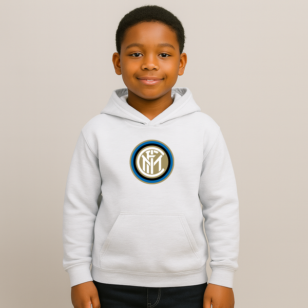 Youth Kids Inter Milan Soccer Pullover Hoodie