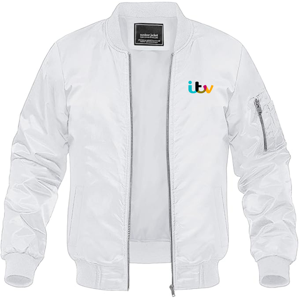 Men's Itv  Lightweight Bomber Jacket Windbreaker Softshell Varsity Jacket Coat