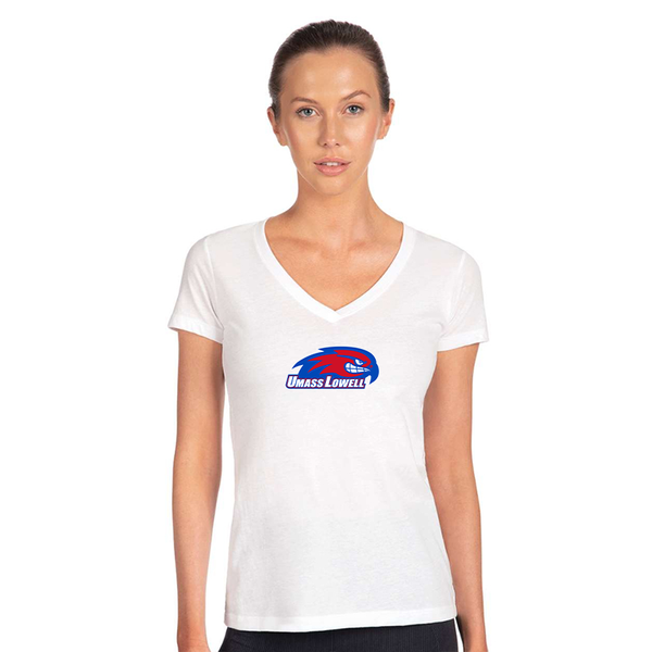 Women's UMass Lowell River Hawks Next Level V-Neck T-Shirt
