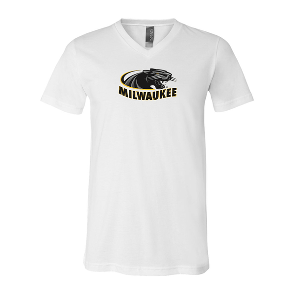 Wisconsin Milwaukee Panthers BELLA  CANVAS - Jersey V-Neck T-Shirt