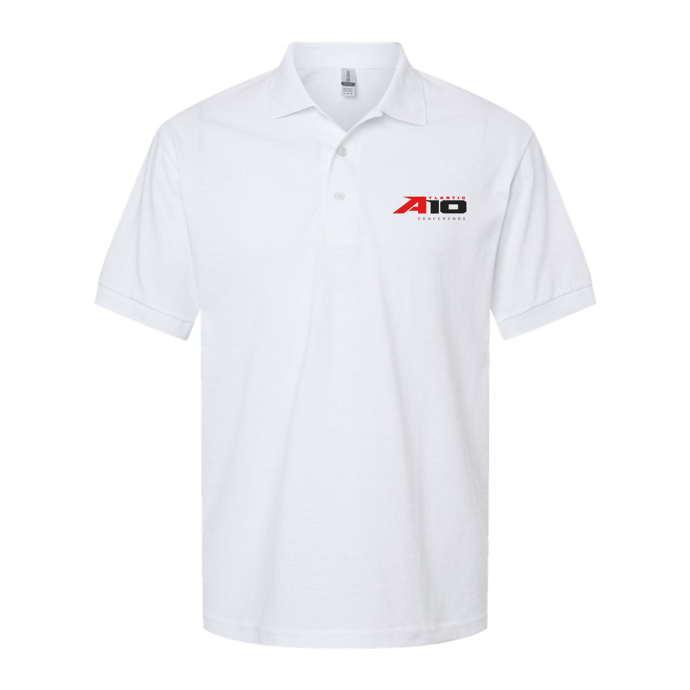 Men's Atlantic 10 Conference Dry Blend Jersey Polo - White