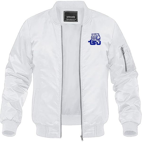 Men's Tennessee State Tigers Lightweight Bomber Jacket Windbreaker Softshell Varsity Jacket Coat