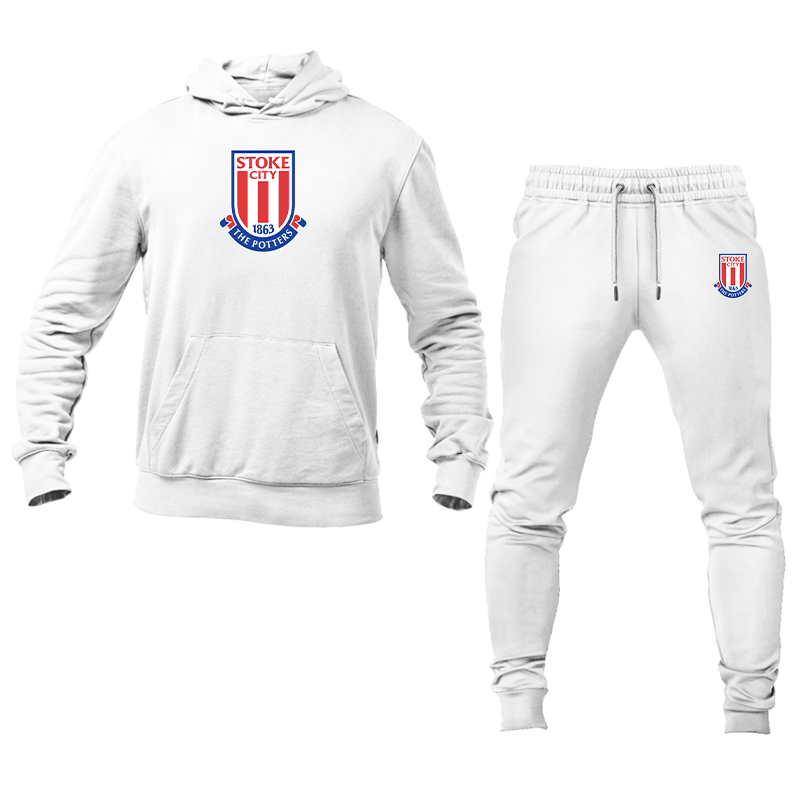 Men's Stoke City Soccer  Hoodie Joggers Set