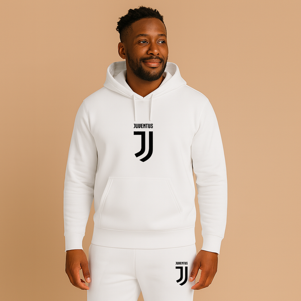 Men's Juventus Soccer Logo Hoodie Joggers Set